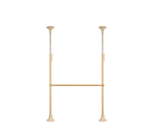 DIPPERホクメイ ベスポジBPZ 丸ベース ショート H型 伸縮 固定1200-1500 セット BPZ-H2500-22 1個（ご注文単位1個）【直送品】