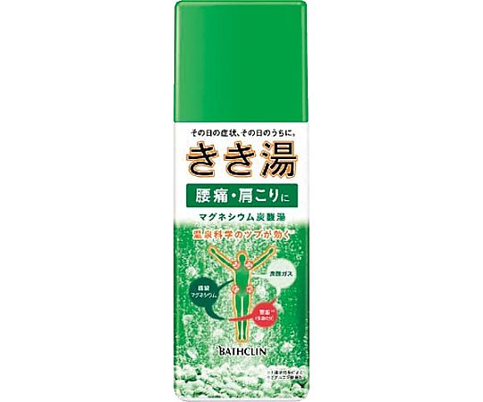 バスクリン きき湯 マグネシウム炭酸湯 ボトル 360G 136564 1個(ご注文単位1個)【直送品】