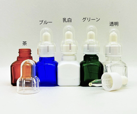 堀内製作所 スポイト薬瓶(オーバーキャップ付き)9mL グリーン G-04 1個(ご注文単位1個)【直送品】