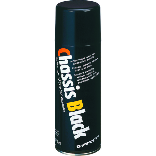 トラスコ中山 ロック シャーシブラック 420ml(ご注文単位1本)【直送品】