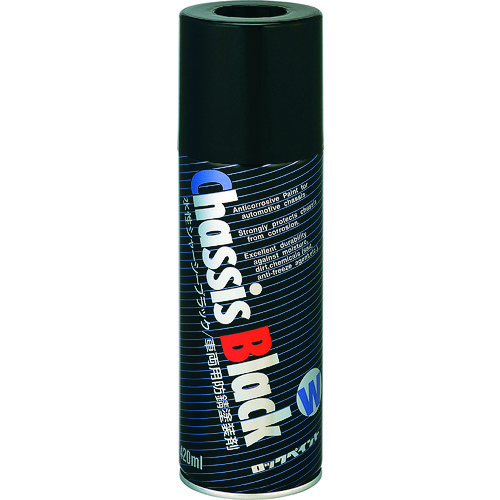 トラスコ中山 ロック 防錆剤 水性シャーシブラック 420ml(ご注文単位1本)【直送品】