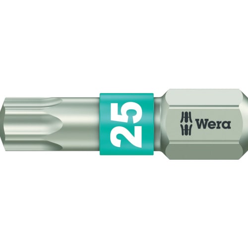 トラスコ中山 Wera 3867/1 ステンレストーションビット トルクス25X25(ご注文単位1本)【直送品】