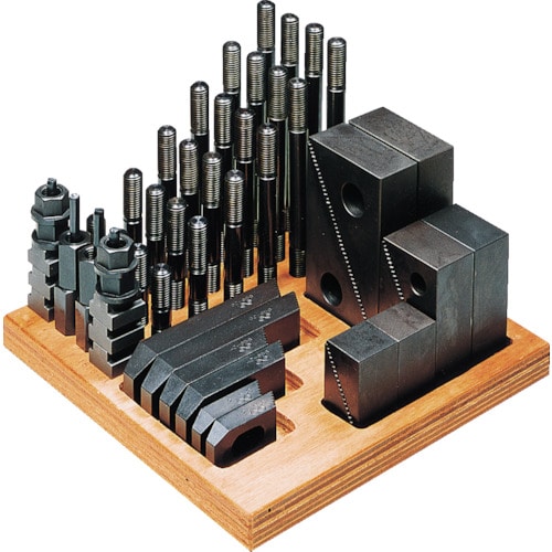 トラスコ中山 スーパーツール ステップクランプキット(M14、T溝巾16)(ご注文単位1セット)【直送品】