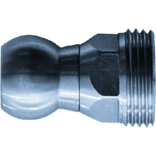 トラスコ中山 ヒルトライン ステンレス製クーラントホース(1/4ホースシステム)用ボールコネクター(MORISEIKI用)(ご注文単位1個)【直送品】