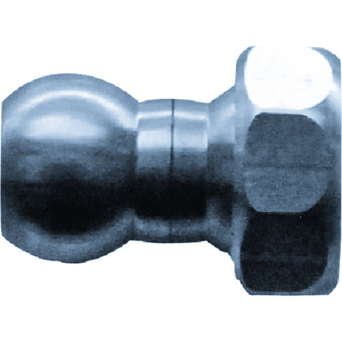 トラスコ中山 ヒルトライン ステンレス製クーラントホース(1/4ホースシステム)用ボールコネクター(LL用)(ご注文単位1個)【直送品】