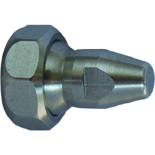 トラスコ中山 ヒルトライン ステンレス製クーラントホース(1/4ホースシステム)用丸ノズル 穴なし(アジャストナット入り)(ご注文単位1個)【直送品】