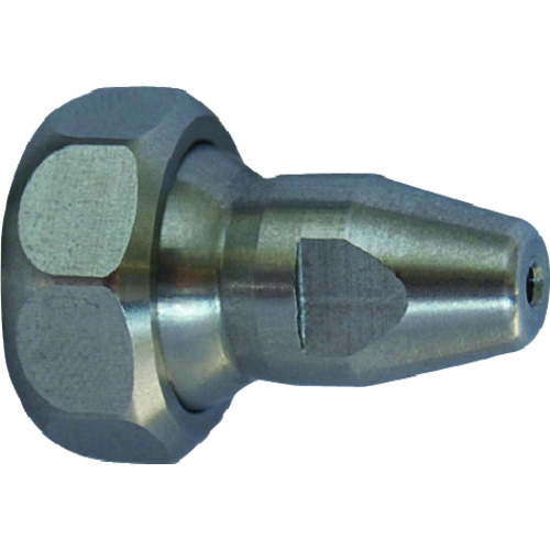 トラスコ中山 ヒルトライン ステンレス製クーラントホース(1/4ホースシステム)用丸ノズル Φ1.6×穴数1(アジャストナット入り)(ご注文単位1個)【直送品】