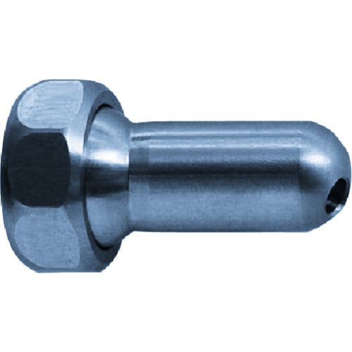 トラスコ中山 ヒルトライン ステンレス製クーラントホース(1/4ホースシステム)用30°丸ノズル Φ3.0×穴数1(アジャストナット入り)(ご注文単位1個)【直送品】