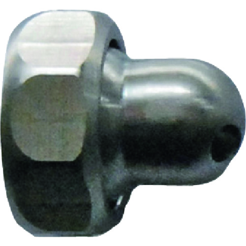 トラスコ中山 ヒルトライン ステンレス製クーラントホース(1/4ホースシステム)用30°丸ノズル Φ3.0ショート×穴数1(アジャストナット入り)(ご注文単位1個)【直送品】