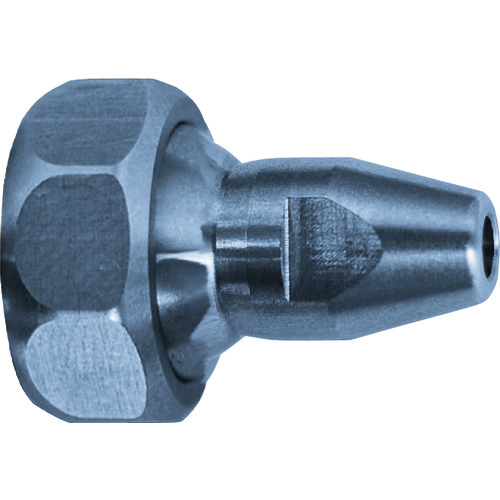 トラスコ中山 ヒルトライン ステンレス製クーラントホース(1/4ホースシステム)用丸ノズル Φ3.2×穴数1(アジャストナット入り)(ご注文単位1個)【直送品】