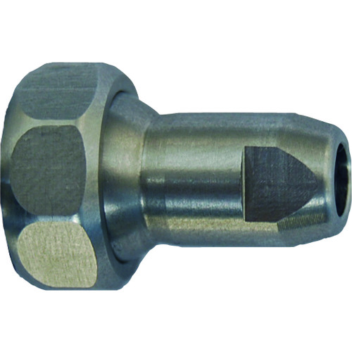 トラスコ中山 ヒルトライン ステンレス製クーラントホース(1/4ホースシステム)用丸ノズル Φ5.0×穴数1(アジャストナット入り)(ご注文単位1個)【直送品】