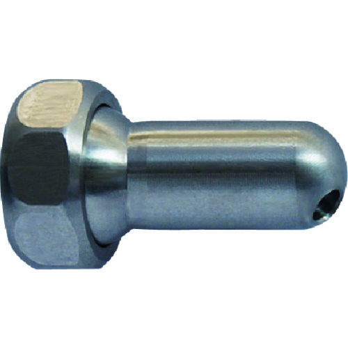 トラスコ中山 ヒルトライン ステンレス製クーラントホース(1/4ホースシステム)用60°丸ノズル Φ3.0×穴数1(アジャストナット入り)(ご注文単位1個)【直送品】