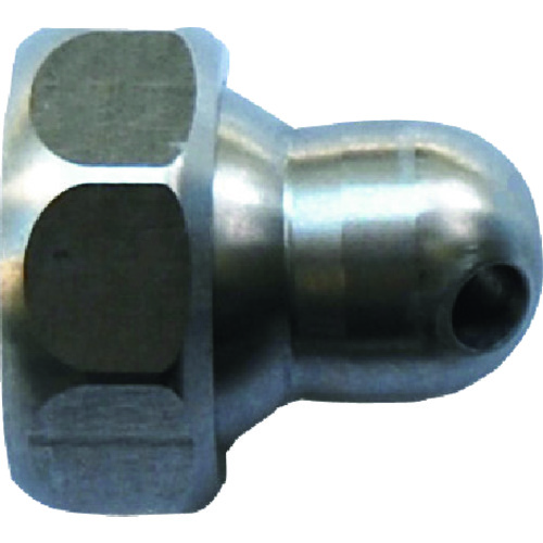 トラスコ中山 ヒルトライン ステンレス製クーラントホース(1/4ホースシステム)用60°丸ノズル Φ3.0ショート×穴数1(アジャストナット入り)(ご注文単位1個)【直送品】