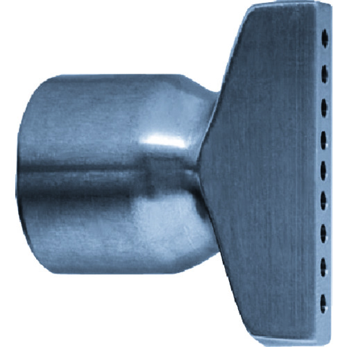 トラスコ中山 ヒルトライン ステンレス製クーラントホース(1/4ホースシステム)用フレアノズル 穴径Φ1.4×穴数9 幅28×厚み4.0(ご注文単位1個)【直送品】