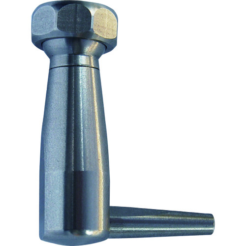 トラスコ中山 ヒルトライン ステンレス製クーラントホース(1/4ホースシステム)用90°丸ロングノズル40L 先端ノズル交換式5L・10L・20L各1個付(ご注文単位1個)【直送品】