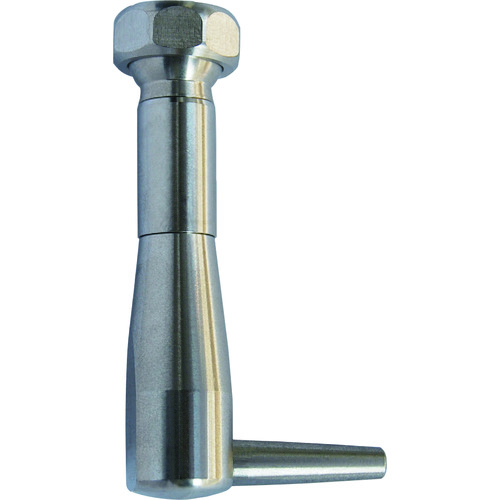 トラスコ中山 ヒルトライン ステンレス製クーラントホース(1/4ホースシステム)用90°丸ロングノズル55L 先端ノズル交換式5L・10L・20L各1個付(ご注文単位1個)【直送品】