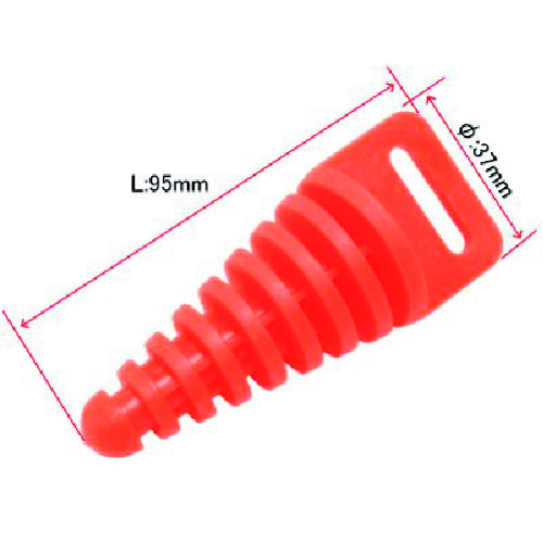 トラスコ中山 アストロプロダクツ 二輪車整備工具 マフラープラグ S 全長95×外径37mm(ご注文単位1個)【直送品】
