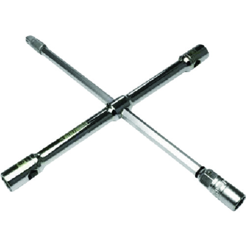 トラスコ中山 アストロプロダクツ 車輌整備用工具(タイヤ・ブレーキ関連) 簡単収納クロスレンチ 差込角12.7mm(ご注文単位1個)【直送品】