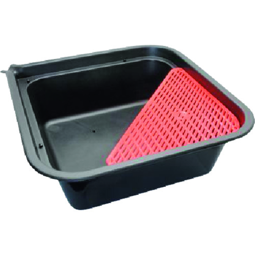 トラスコ中山 アストロプロダクツ オイル交換用品 オイルパンスクエア(ネット付) 容量6L(ご注文単位1個)【直送品】