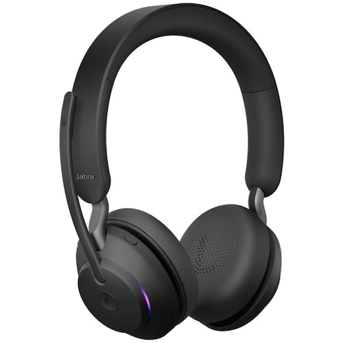 トラスコ中山 ジャブラ Jabra Evolve2 65 MS Stereo USB-C Black（ご注文単位1個）【直送品】