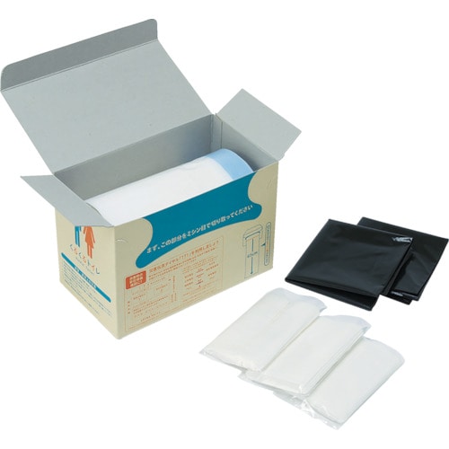 トラスコ中山 sanwa 非常用トイレ袋 くるくるトイレ20回分(ご注文単位1セット)【直送品】