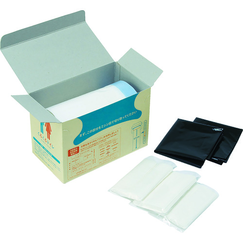 トラスコ中山 sanwa 非常用トイレ袋 くるくるトイレ10回分(ご注文単位1セット)【直送品】