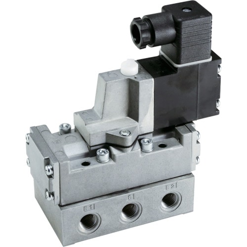 CKD パイロット式5ポート弁セレックスバルブ ▼580-6780 4F410-08-DC24V 1台 : CKD セレックスバルブ パイロット式5ポート弁 4F420-10