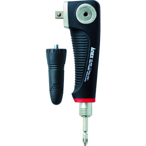 トラスコ中山 アネックス ビット用アタッチメント ソケット用 強靭L型アダプター 3/8 ヘッド幅58mm 全長185mm（ご注文単位1個）【直送品】