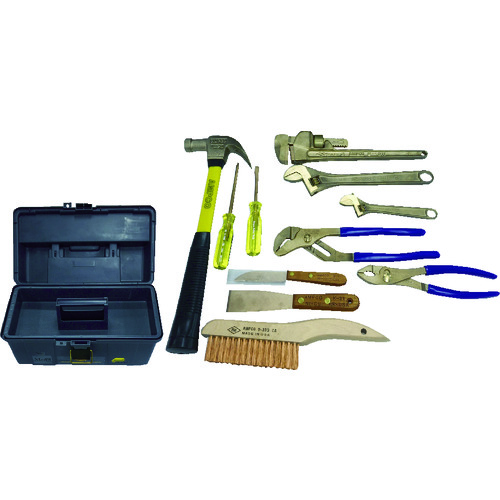 トラスコ中山 Ampco 防爆11ピース工具セット(ご注文単位1セット)【直送品】