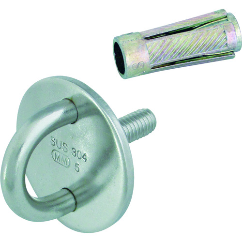 トラスコ中山 水本 ステンレス ネジ込みラウンドアイ 捻径 M-8(ご注文単位1個)【直送品】