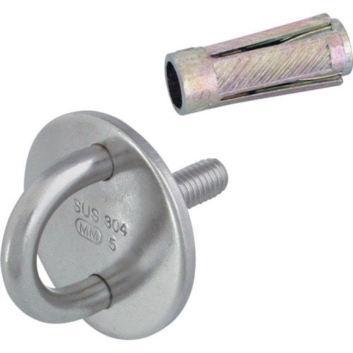 トラスコ中山 水本 ステンレス ネジ込みラウンドアイ 捻径 M-10(ご注文単位1個)【直送品】