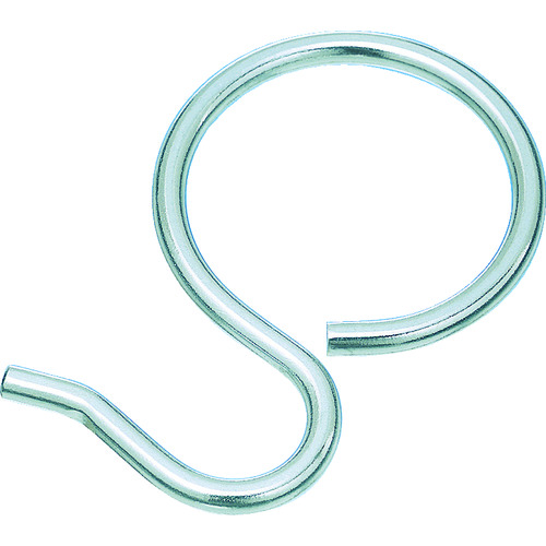 トラスコ中山 水本 Sフック ステンレス パイプSカン 全長50mm(ご注文単位1個)【直送品】