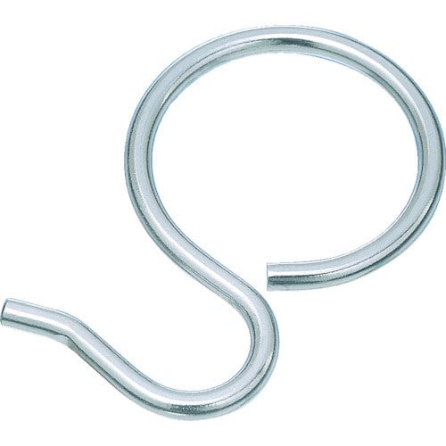 トラスコ中山 水本 Sフック ステンレス パイプSカン 全長65mm(ご注文単位1個)【直送品】