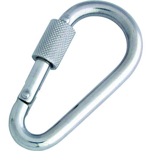 トラスコ中山 水本 ステンレス ナス型カラビナ 線径6mm 長さ64mm(ご注文単位1個)【直送品】
