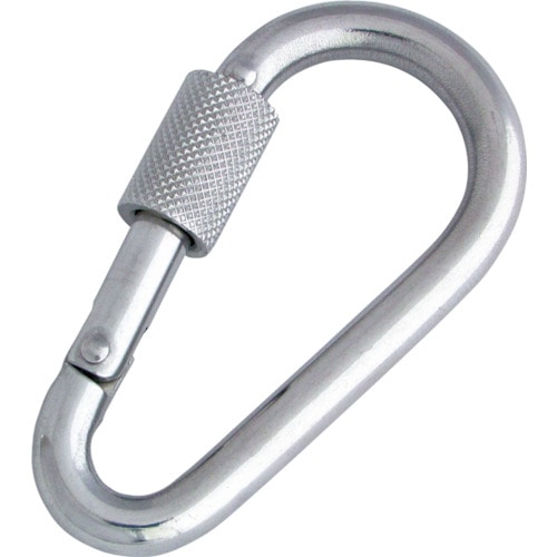 トラスコ中山 水本 ステンレス ナス型カラビナ 線径10mm 長さ101mm(ご注文単位1個)【直送品】