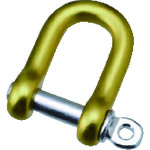 トラスコ中山 水本 アルミシャックル(イエロー) 呼び6mm 長さ24mm(ご注文単位1個)【直送品】