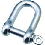 トラスコ中山 水本 アルミシャックル(シルバー) 呼び8mm 長さ32mm(ご注文単位1個)【直送品】