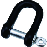 トラスコ中山 水本 アルミシャックル(ブラック) 呼び8mm 長さ32mm(ご注文単位1個)【直送品】