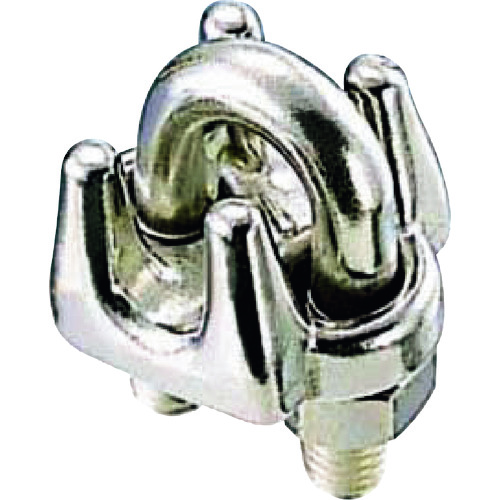 トラスコ中山 水本 ステンレス ワイヤークリップ SUS316 使用ロープ径2mm(ご注文単位1個)【直送品】