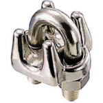 トラスコ中山 水本 ステンレス ワイヤークリップ 使用ロープ径6mm 長さ34mm(ご注文単位1個)【直送品】