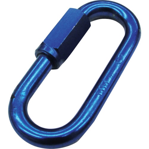 トラスコ中山 水本 アルミリングキャッチ(アルマイト付) ブルー 線径4mm 長さ34mm(ご注文単位1個)【直送品】