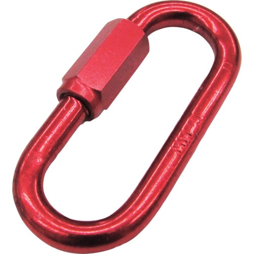 トラスコ中山 水本 アルミリングキャッチ(アルマイト付) レッド 線径5mm 長さ41mm(ご注文単位1個)【直送品】