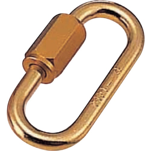 トラスコ中山 水本 アルミリングキャッチ(アルマイト付) ゴールド 線径6mm 長さ49mm(ご注文単位1個)【直送品】