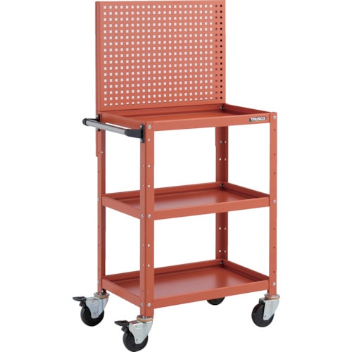 TRUSCO(トラスコ中山):ステンレスワゴンクリーンラビット 75φ導電車SUS金具 360×360×H880 3段 CRB-933SD TRUSCO ツールワゴン | D\u0026DEPARTMENT