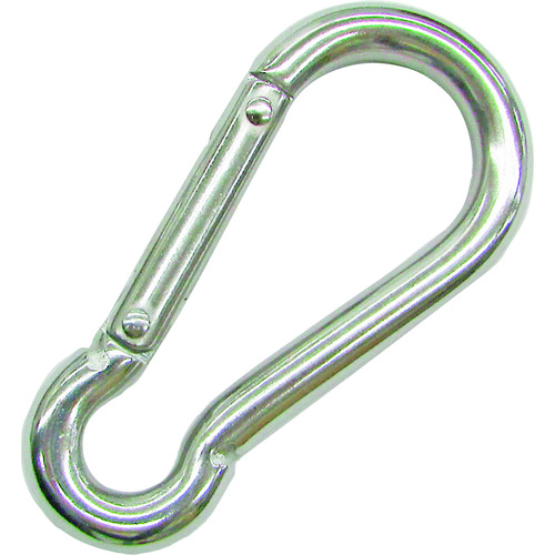 トラスコ中山 水本 ステンレス スナップフックBE型 線径5mm長さ55mm(ご注文単位1個)【直送品】