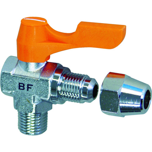 トラスコ中山 ASOH ボールバルブ エースボール フレアージョイント型 PT1/4×Φ8(ご注文単位1個)【直送品】