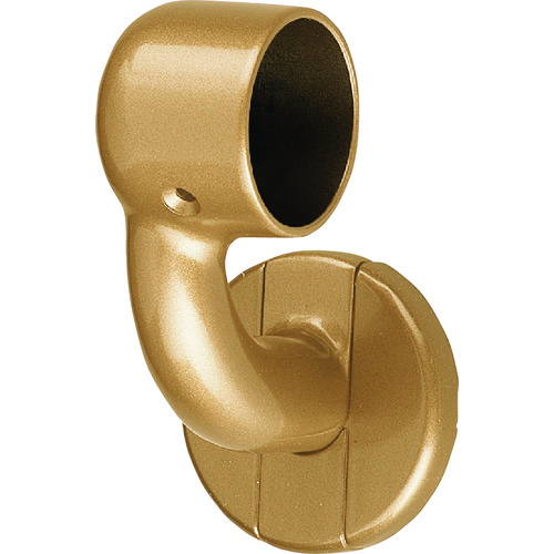 トラスコ中山 SHIROKUMA 手すり用接続金具 C形ブラケットL止(左)35φ AG(ご注文単位1個)【直送品】