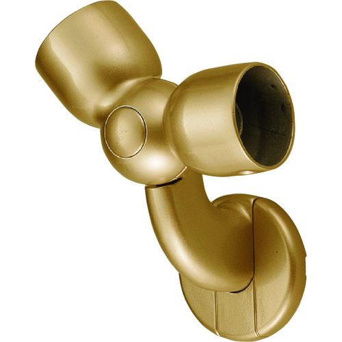 トラスコ中山 SHIROKUMA 手すり用接続金具 C形ブラケットL自在コーナー 35φ AG(ご注文単位1個)【直送品】