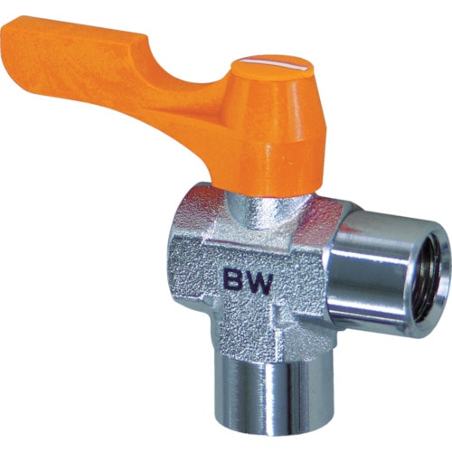 トラスコ中山 ASOH ボールバルブ エースボール 内×内ネジ型 PT1/8×PF1/8(ご注文単位1個)【直送品】