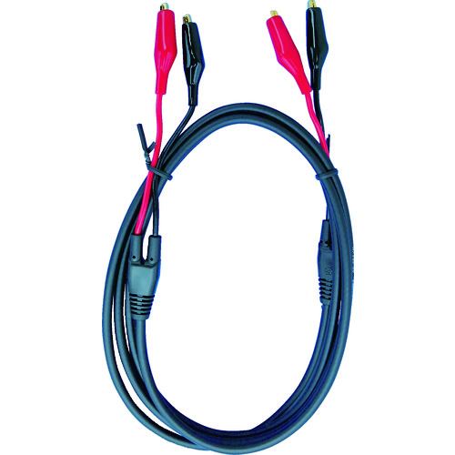 トラスコ中山 テイシン 電機 同軸テストリード1.5m シールドクリップM(金メッキ)両端付(ご注文単位1本)【直送品】